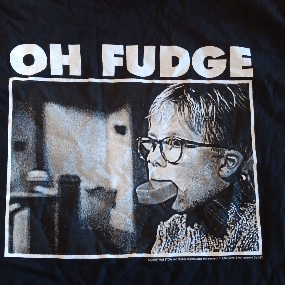 Oh Fudge Unisex Large Black 100% Cotton T-shirt NWOT - Picture 2 of 4
